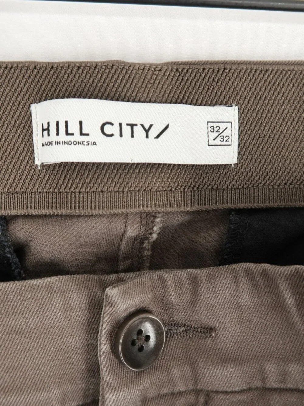 Hill‎ City Everyday Pant Mens 32X32 Washed Brown Stretch Chino